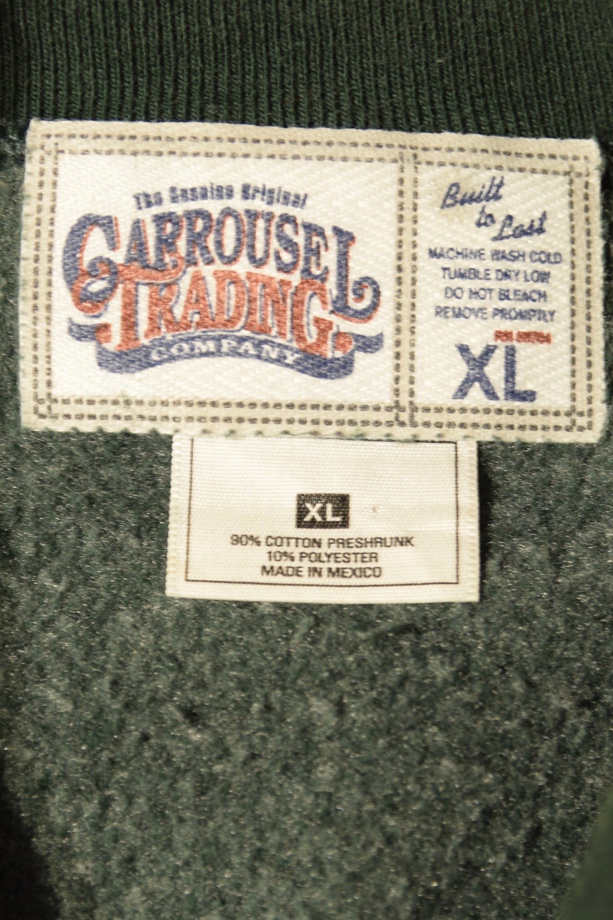メンズヴィンテージ スウェット 【GARROUSEL TRADING Company】 Grizzlizes  グリーン