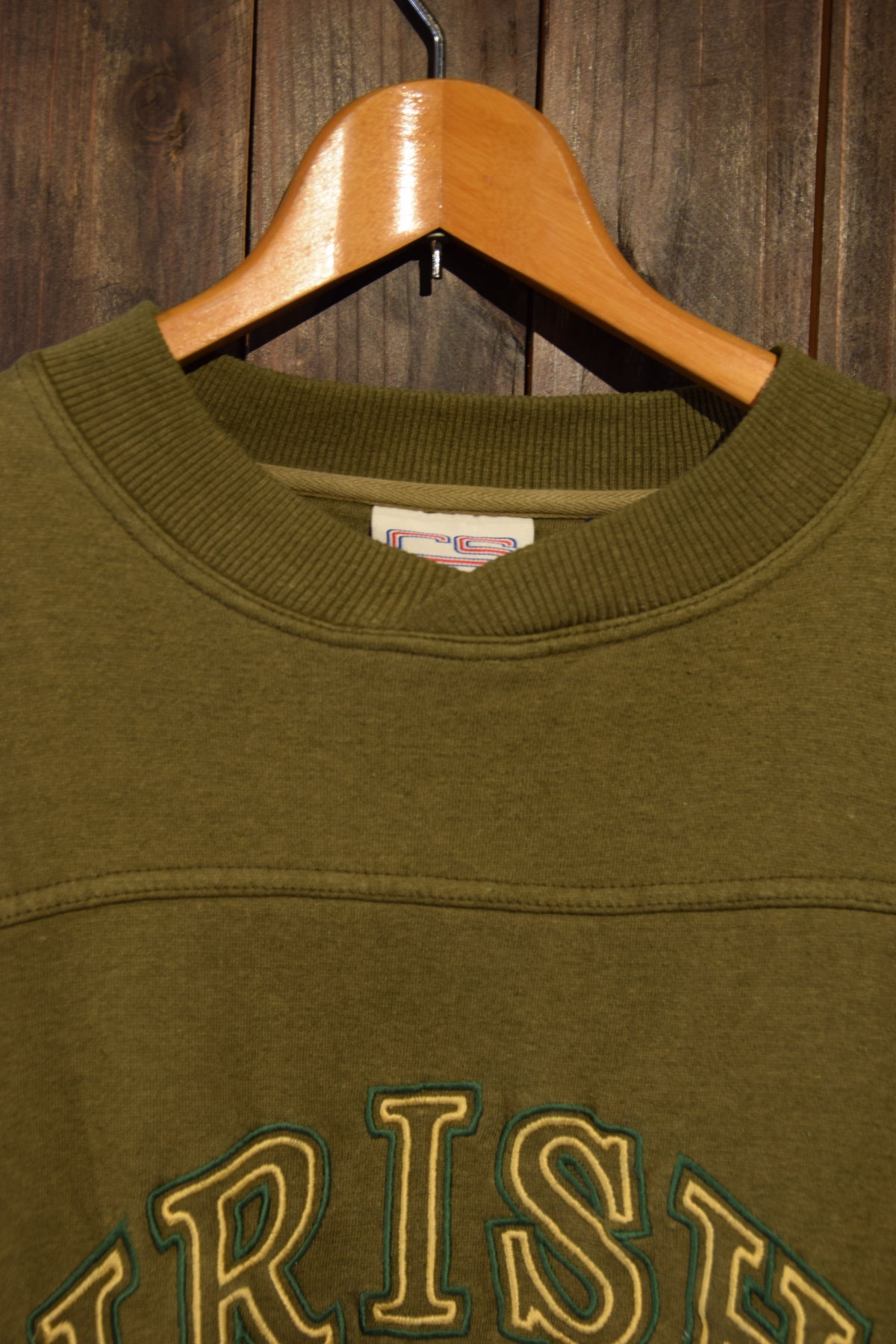 メンズヴィンテージ スウェット 【CRABLE SPORTSWEAR】 90's  IRISH グリーン