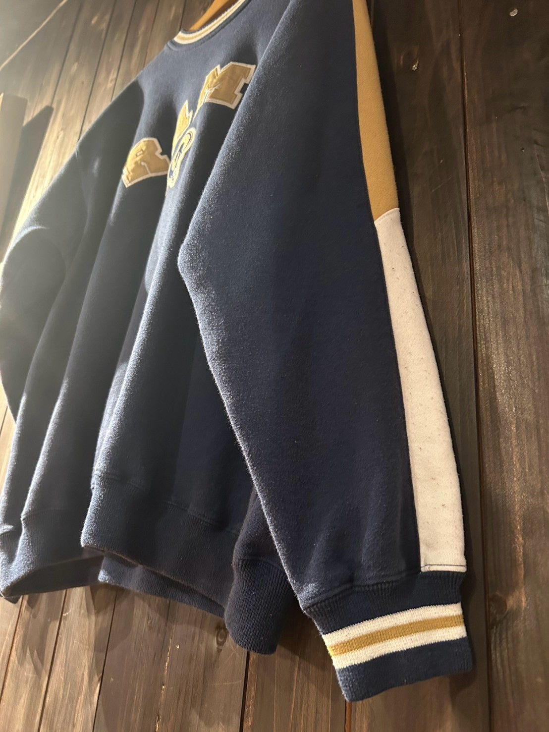 メンズヴィンテージ スウェット 【NFL】 RAMS 刺しゅう ネイビー