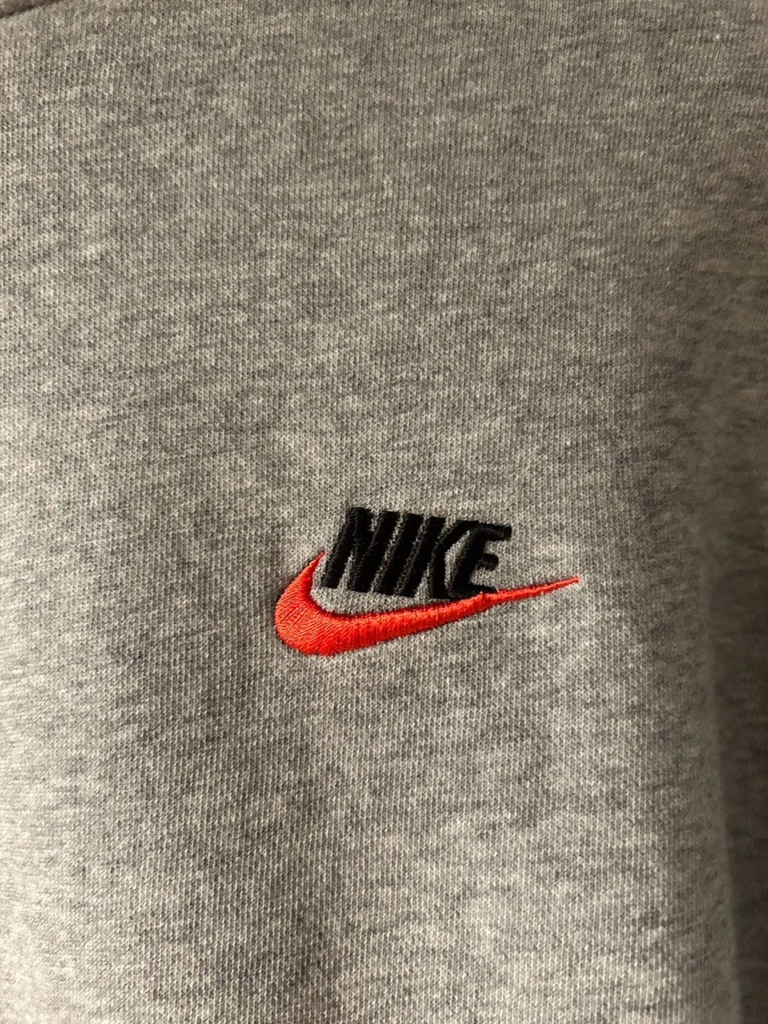 メンズヴィンテージ スウェット 【NIKE】ワンポイント 刺しゅう グレー