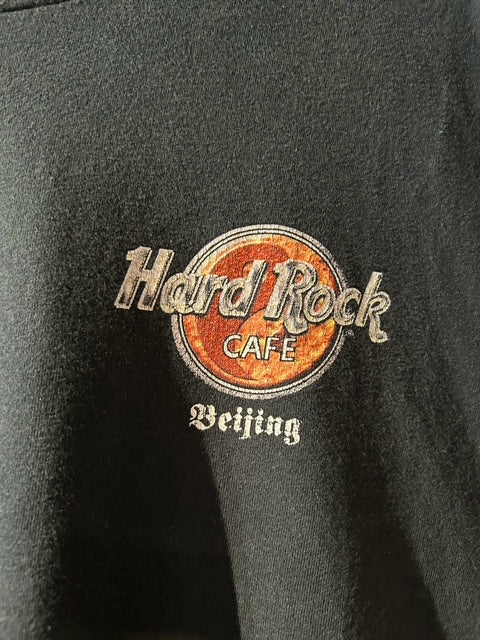 メンズヴィンテージ　Tシャツ 【Haed Rock CAFE / ロゴバックプリント】ブラック