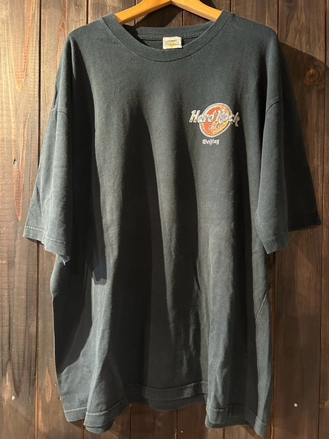 メンズヴィンテージ　Tシャツ 【Haed Rock CAFE / ロゴバックプリント】ブラック