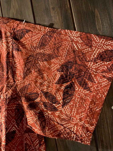 メンズヴィンテージ アロハシャツ 【RED MACAW THADING COMPANY】リーフ レッド