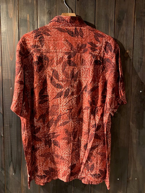メンズヴィンテージ アロハシャツ 【RED MACAW THADING COMPANY】リーフ レッド