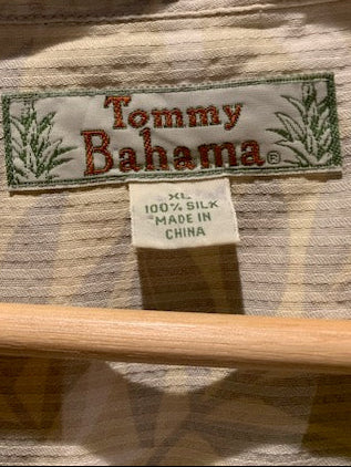 メンズヴィンテージ アロハシャツ 【Tommy bahaba】総柄 イエロー