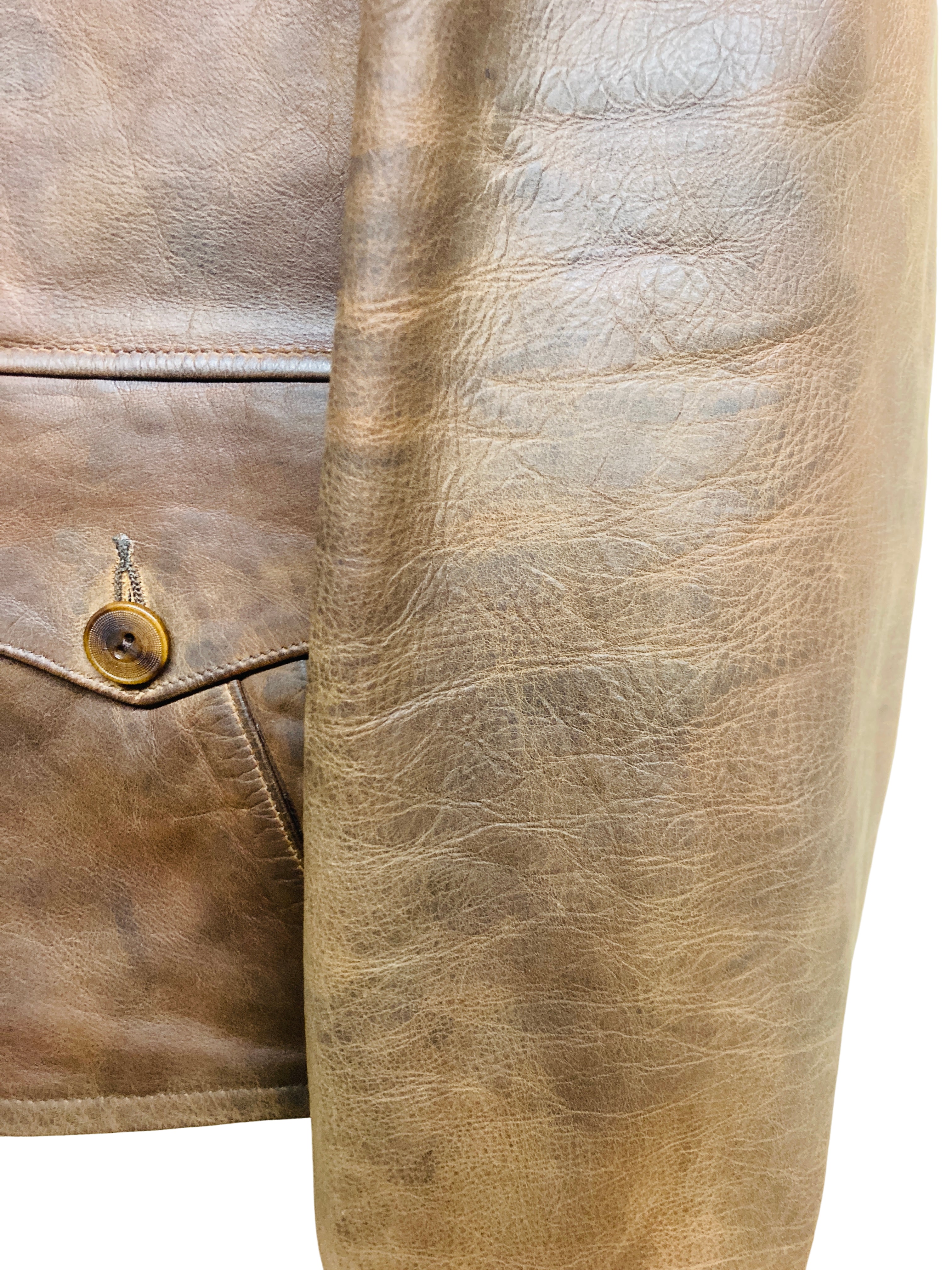 RRL ダブルアールエル レザージャケット 牛皮革 2025年最新】RRL ダブルアールエル レザージャケットの人気