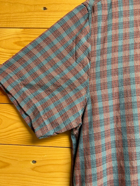 メンズヴィンテージ アロハシャツ 【Tommy Bahama】チェック ネイビー