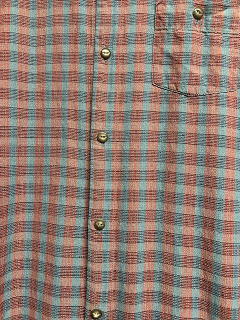 メンズヴィンテージ アロハシャツ 【Tommy Bahama】チェック ネイビー