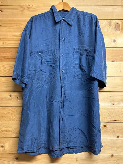 メンズヴィンテージアロハシャツ【THE MEN'S STORE】 無地 ネイビー
