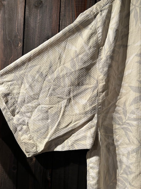 メンズヴィンテージ アロハシャツ 【Tommy Bahama】リーフ ベージュ