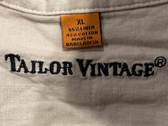 メンズヴィンテージ アロハシャツ 【TAILOR VINTAGE】無地 ベージュ