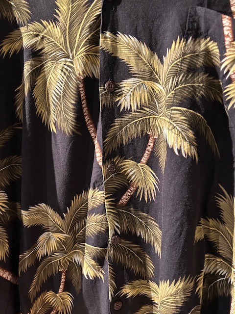 メンズヴィンテージ アロハシャツ 【Hawaiian reserve collection】ブラック