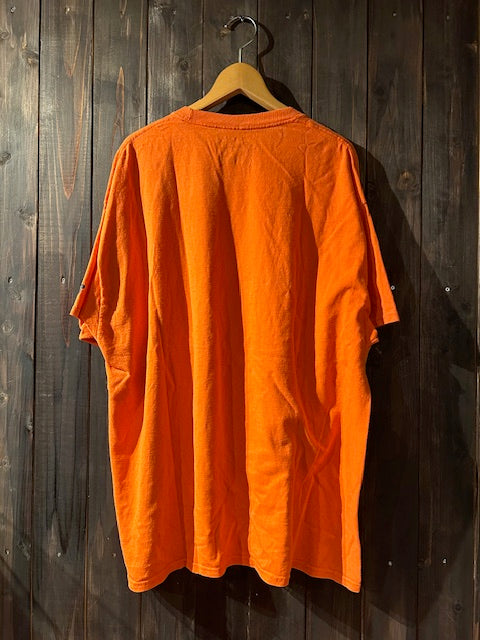 メンズヴィンテージ　Tシャツ 【CLEMSOMN カレッジプリントシャツ】オレンジ