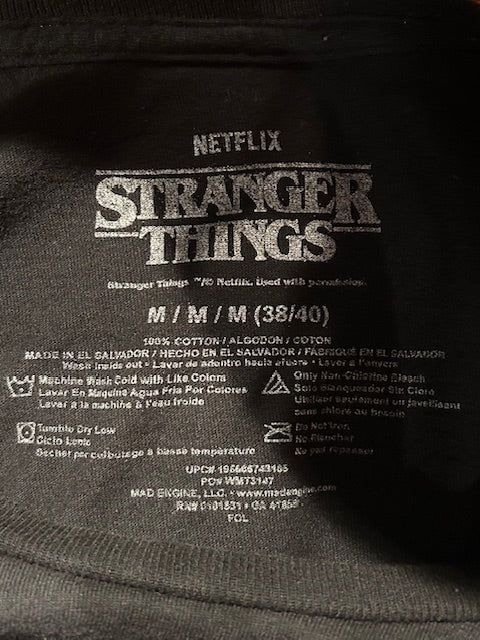 メンズヴィンテージ　Tシャツ 【ストレンジャーシングス / シーズン4 ヘルファイア・クラブ】ブラック