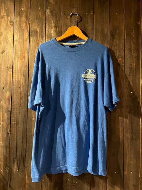 メンズヴィンテージ　Tシャツ 【NAUTICA ワンポイントロゴ】ブルー