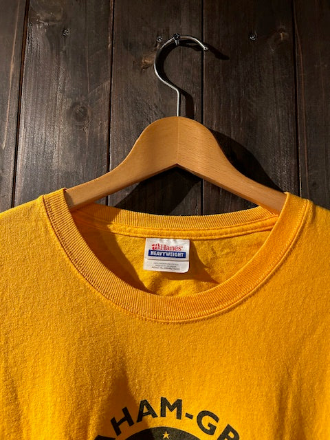 メンズヴィンテージ　Tシャツ 【Hanes ロケットロゴプリント 】　オレンジ