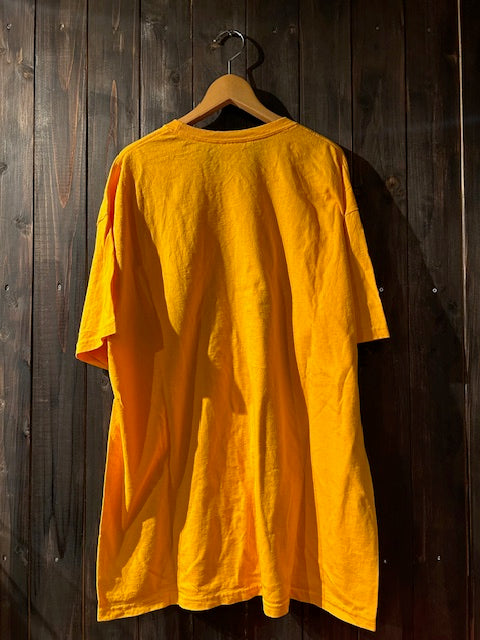 メンズヴィンテージ　Tシャツ 【Hanes ロケットロゴプリント 】　オレンジ