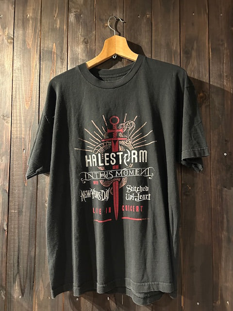 メンズヴィンテージ　Tシャツ 【HALESTORM / LIVE】ブラック