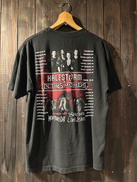 メンズヴィンテージ　Tシャツ 【HALESTORM / LIVE】ブラック