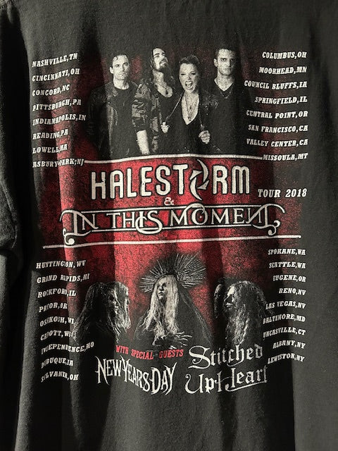 メンズヴィンテージ　Tシャツ 【HALESTORM / LIVE】ブラック