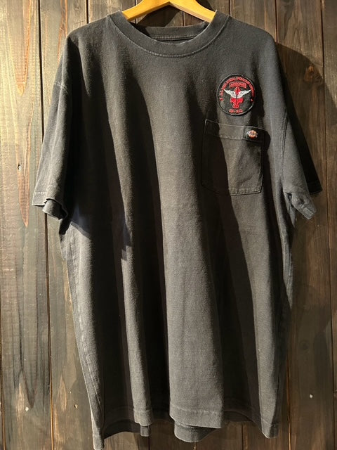 メンズヴィンテージ　Tシャツ 【Dickies】ワンポイント ブラック