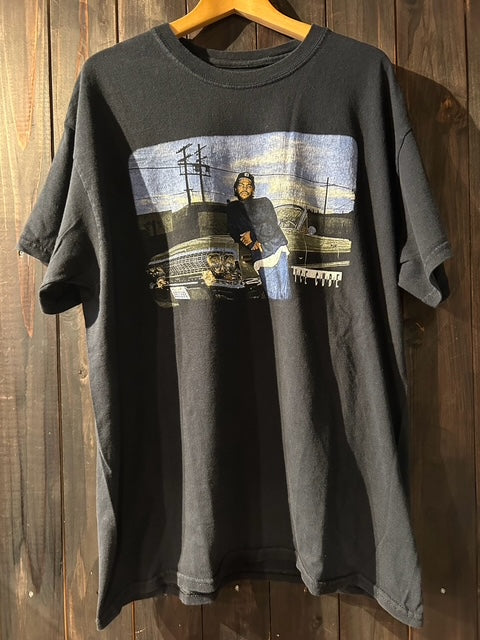 メンズヴィンテージ　Tシャツ 【ICE CUBE】フォトプリント ブラック