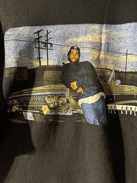 メンズヴィンテージ　Tシャツ 【ICE CUBE】フォトプリント ブラック