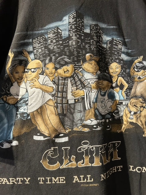 メンズヴィンテージ　Tシャツ 【CH GOLD SERIES / CLIKA】フォトプリント ブラック