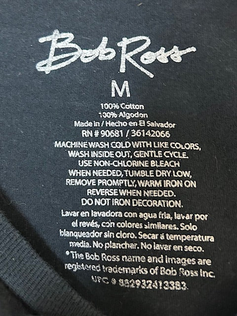 メンズヴィンテージ　Tシャツ 【Bob Ross】ブラック