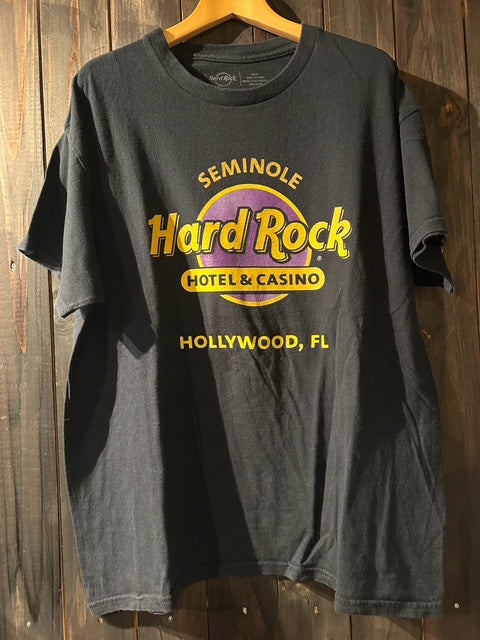 メンズヴィンテージ　Tシャツ 【Hard Rock CAFE】フロントデザイン ブラック