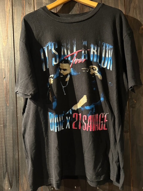 メンズヴィンテージ　Tシャツ 【Drake x 21 Savage / It's All A Blur Tour】ブラック