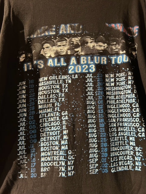メンズヴィンテージ　Tシャツ 【Drake x 21 Savage / It's All A Blur Tour】ブラック