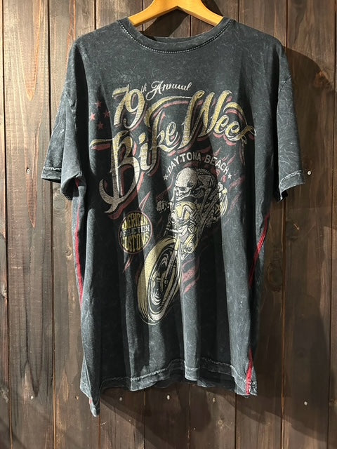 メンズヴィンテージ　Tシャツ 【DAYTONA BIKE WEEK】グラフィックＴ ブラック