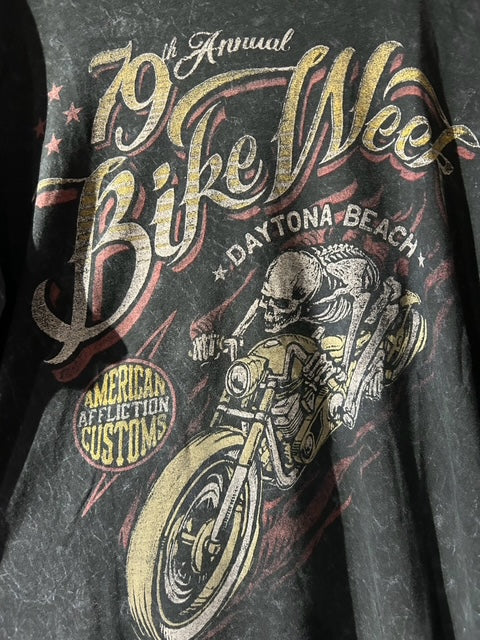 メンズヴィンテージ　Tシャツ 【DAYTONA BIKE WEEK】グラフィックＴ ブラック