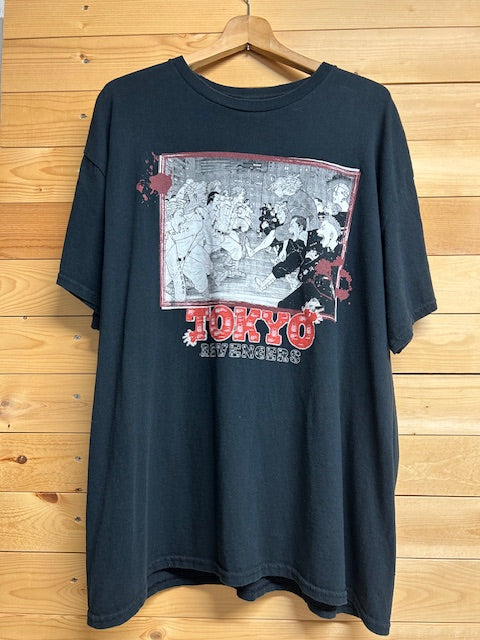 メンズヴィンテージ　Tシャツ 【東京リベンジャーズ】 フロントデザイン ブラック