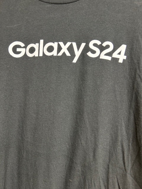 メンズヴィンテージ　Tシャツ 【Galaxy S24】 フロントロゴ ブラック