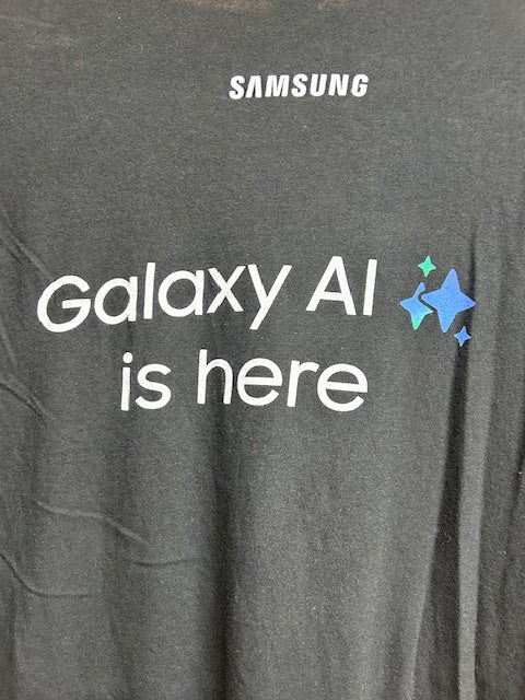 メンズヴィンテージ　Tシャツ 【Galaxy S24】 フロントロゴ ブラック