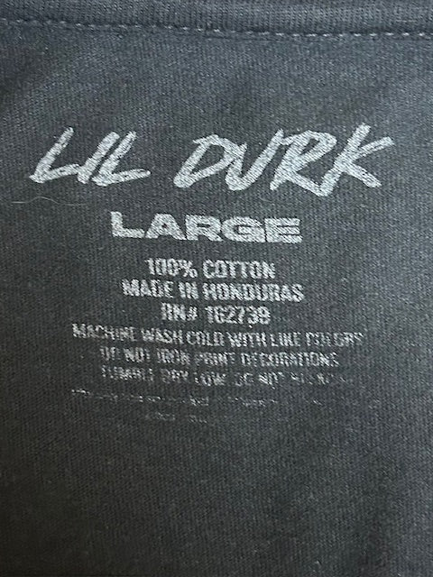 メンズヴィンテージ　Tシャツ 【LIL DURK】フロントデザイン ブラック