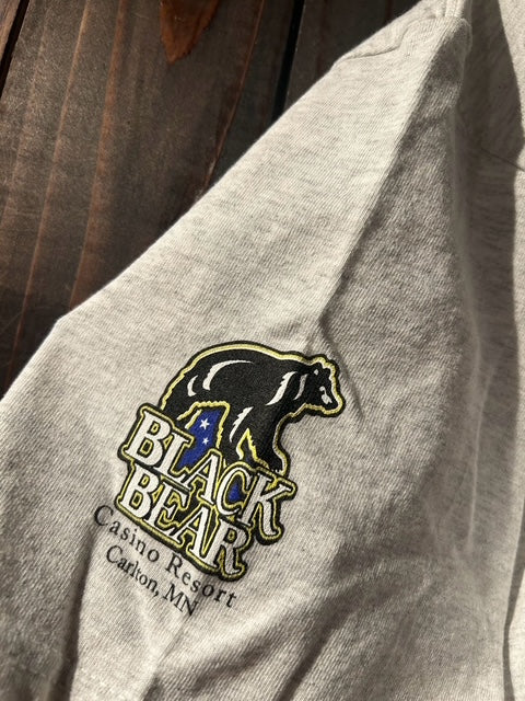 メンズヴィンテージ　Tシャツ 【Hanes】 フロントロゴデザイン グレー