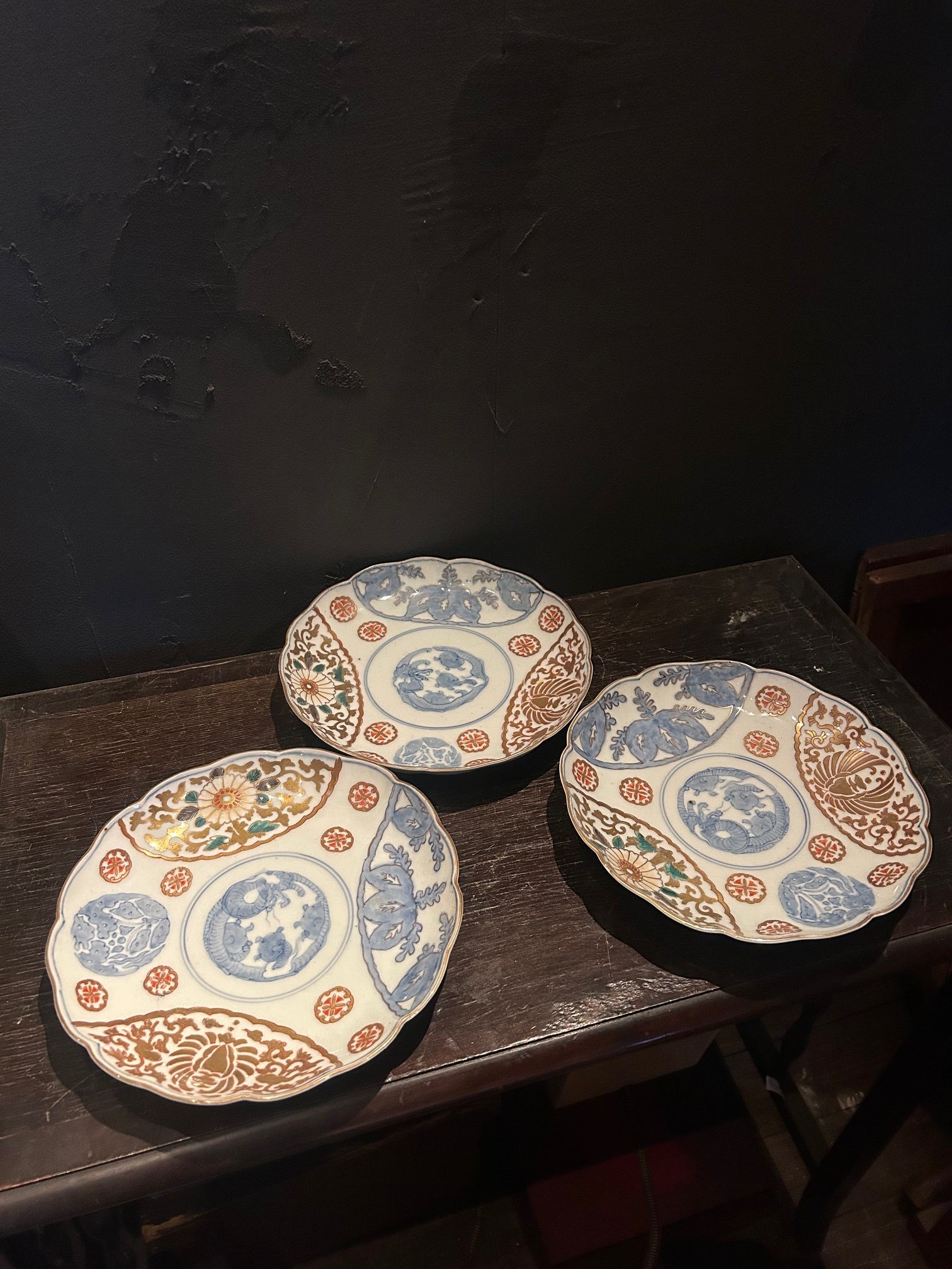 伊万里錦手　7寸なます皿　