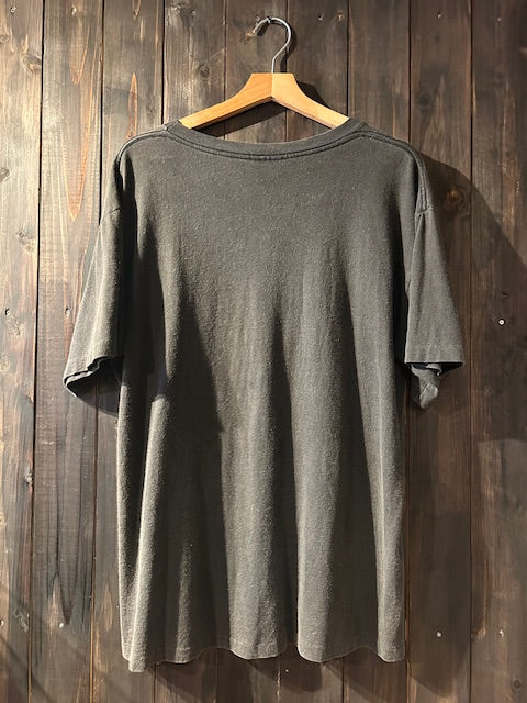 メンズヴィンテージ　Tシャツ 【Touch Tone】 オオカミ フロントデザイン ブラック