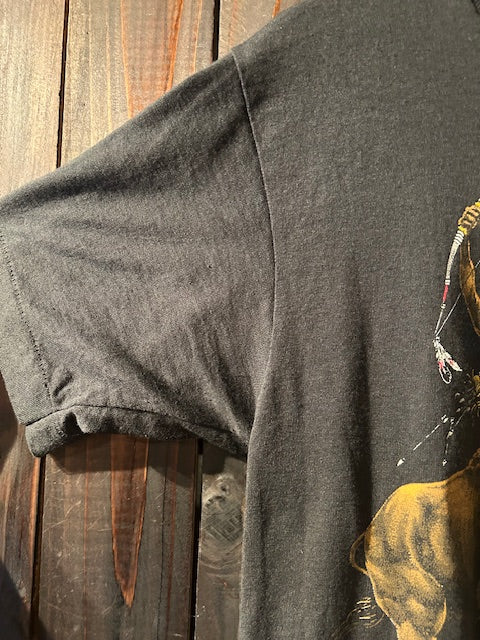 メンズヴィンテージ　Tシャツ 【BUFFALO】90’s アニマルデザイン ブラック