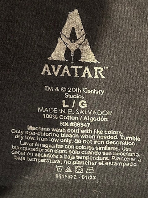 メンズヴィンテージ　Tシャツ 【AVATAR】ムービーT ブラック