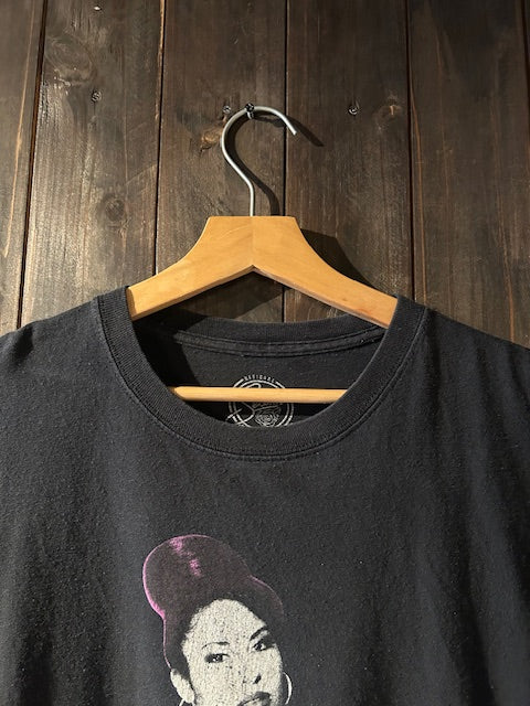 メンズヴィンテージ　Tシャツ 【Selena】グラフィックプリント ブラック