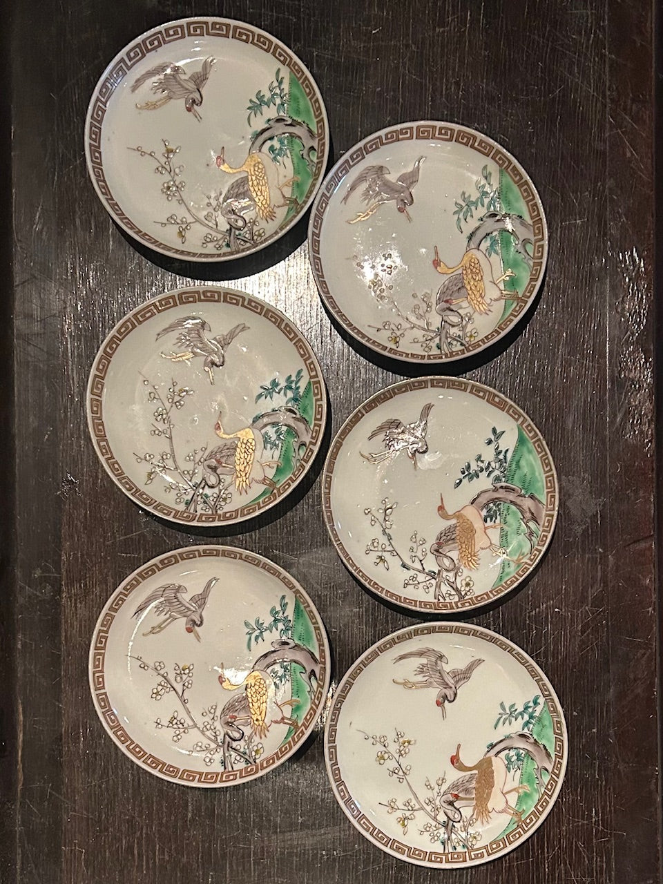 伊万里　4寸色絵皿