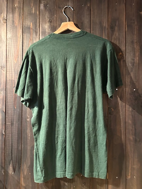 メンズヴィンテージ　Tシャツ 【HEAVY】フロント刺しゅう グリーン