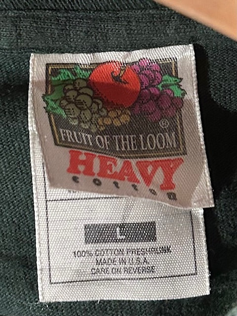 メンズヴィンテージ　Tシャツ 【HEAVY】フロント刺しゅう グリーン
