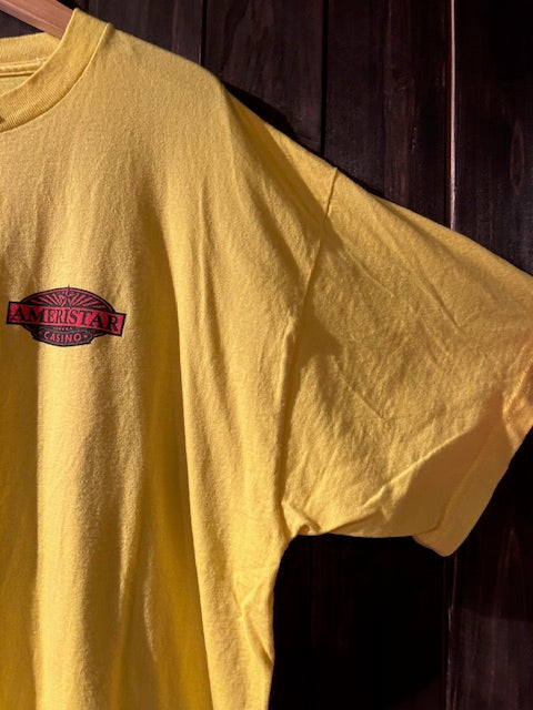 メンズヴィンテージ　Tシャツ 【HEAVY / AMERISTAR CASINO】ロゴ イエロー