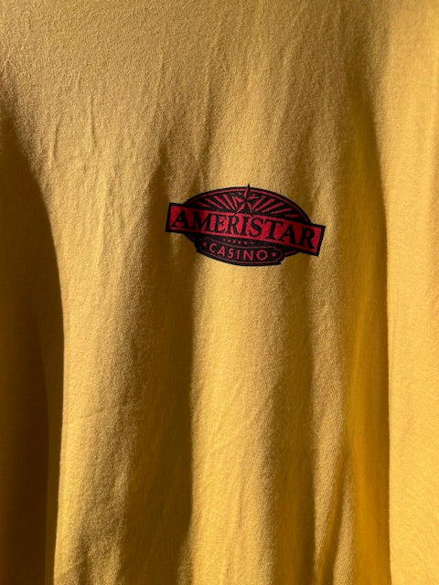 メンズヴィンテージ　Tシャツ 【HEAVY / AMERISTAR CASINO】ロゴ イエロー