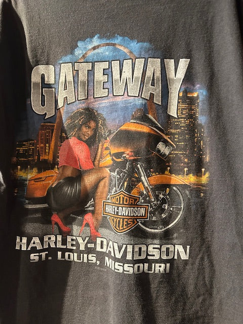 メンズヴィンテージ　Tシャツ 【HARLEY DAVIDSON】グラフィック ブラック